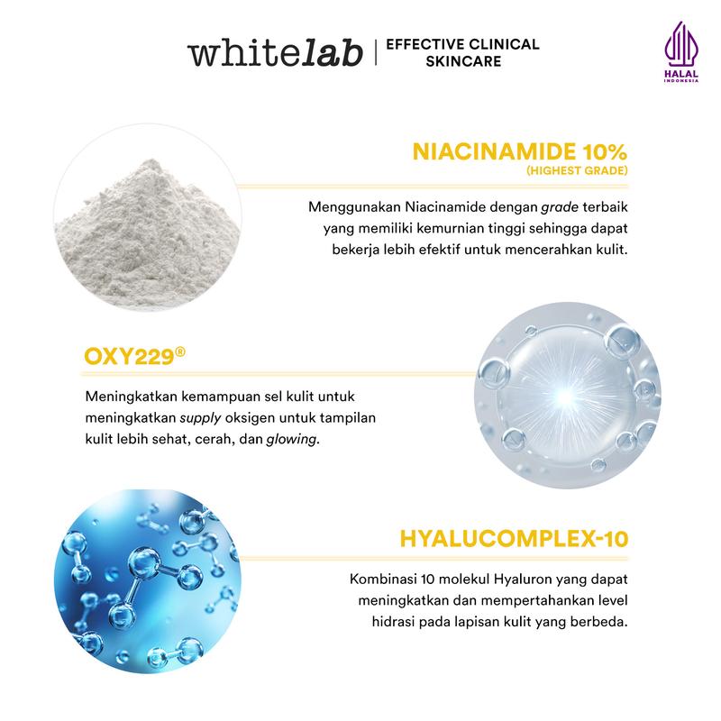 [RACUNINSKINCARE] - Whitelab [UPGRADE] N10-Dose+ Brightening Serum Niacinamide 10% - Perawatan Mencerahkan Wajah Kusam 2