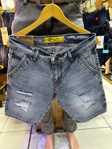 MC WISCER Celana Pendek Pria Jeans Ripped Model Skinny Tidak Melar Nyaman Santai Denim Berkualitas Tahan Lama Street Style Original Bahan Denim Pola Ripped Kegiatan Kasual