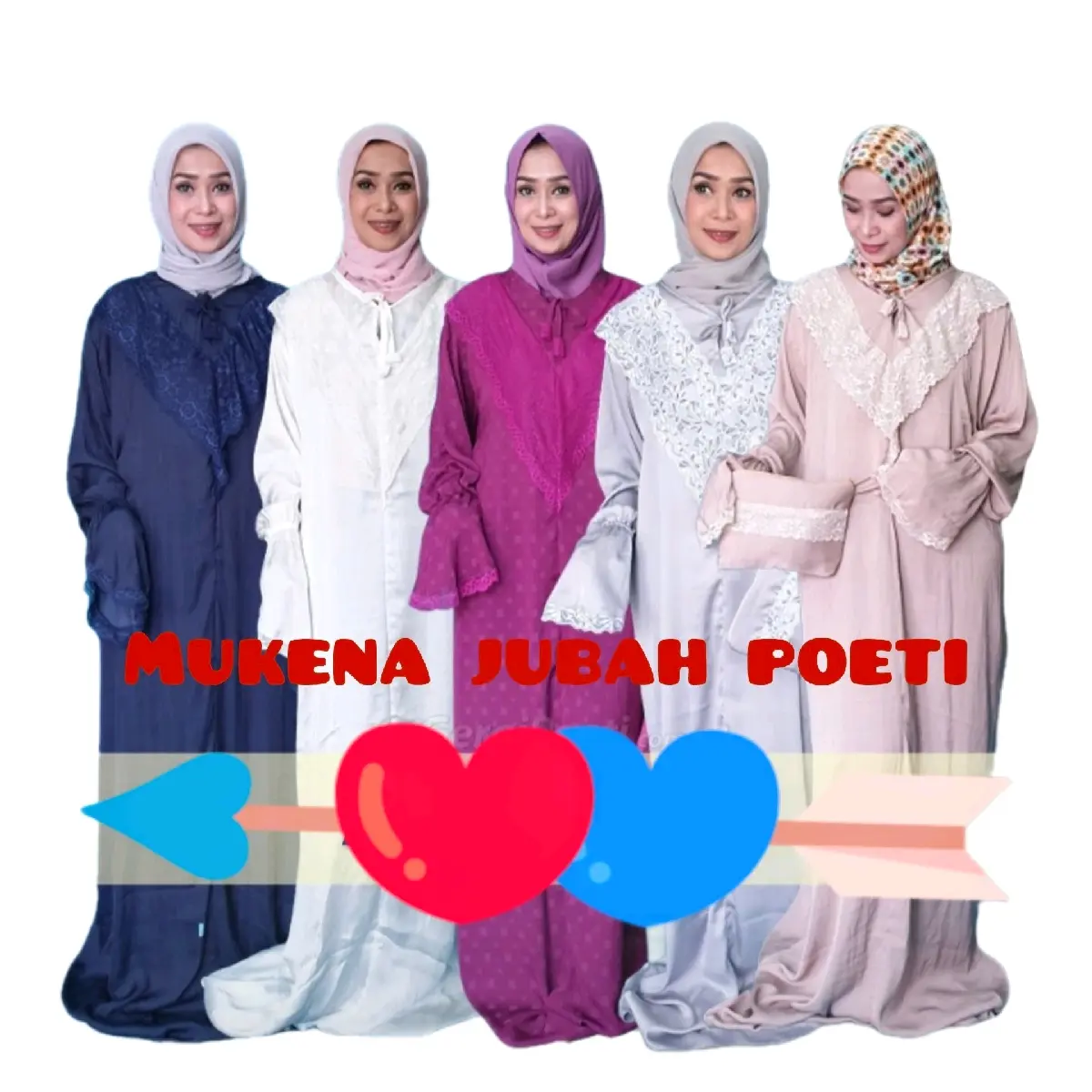 Muslimah 'Poeti' Mukena Abaya for prayer