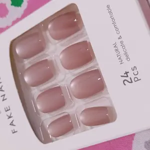 (30pcs Semua Ukuran)MIULII Barbie Nails A1009 Kuku Palsu isi 30——pcs Art Lem Tangan Tempel Polish