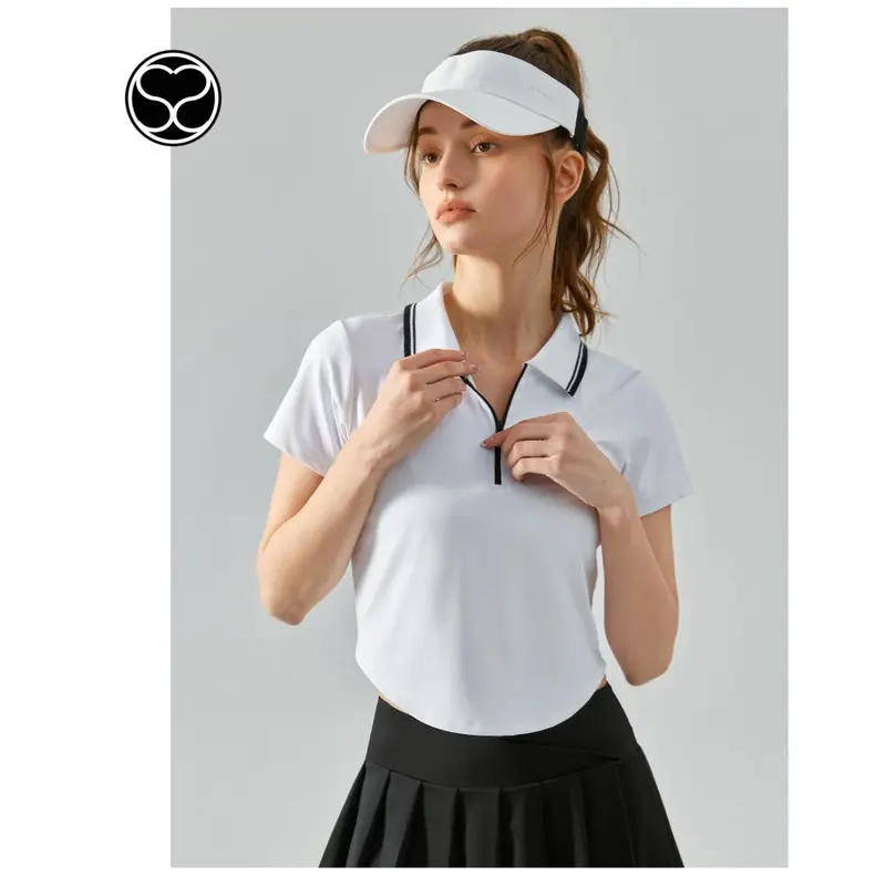 SecondShape - Tennis Golf Baju Polo Shirt Wanita Padel Tennis Olahraga Outdoor Activewear 1