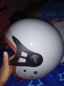 Product Review of HELM BOGO DEWASA KACA PILOT CLEAR MODEL HIJAB RETRO PRIA WANITA LIST BUSA COKLAT FULL LEHER SNI TERBARU MOTORCYCLE from ** 2