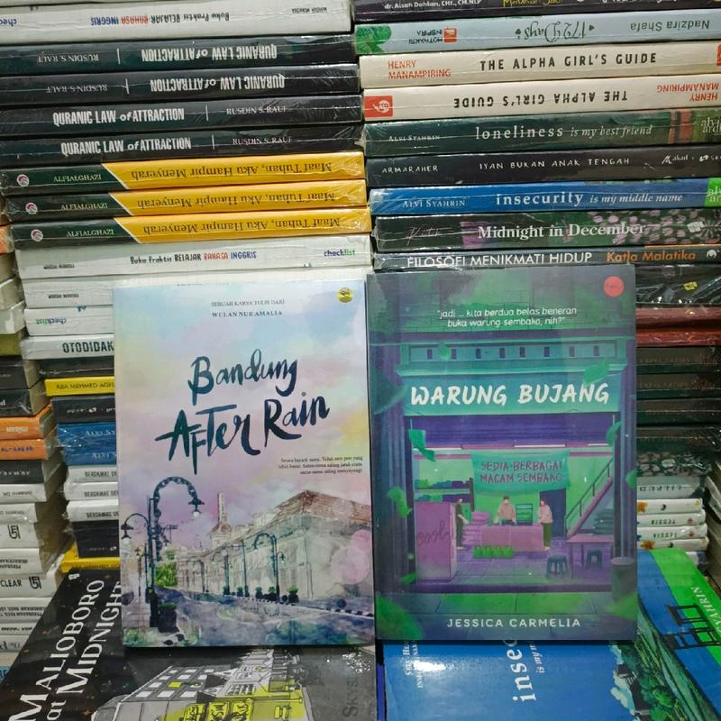 Paket Novel Bandung After Rain + Warung Bujang Bookpaper Kuning 0