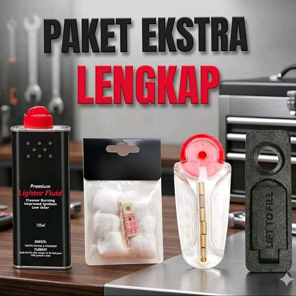 PAKET EXTRA LENGKAP UNTUK PERAWATAN  KOREK API SUMBU