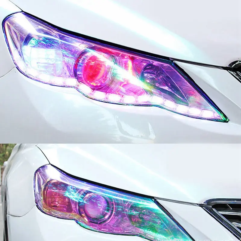 New Color Car Color-Changing Film Car Styling Chameleon Headlight Taillight Vinyl Tint Sticker Light Film Wrap