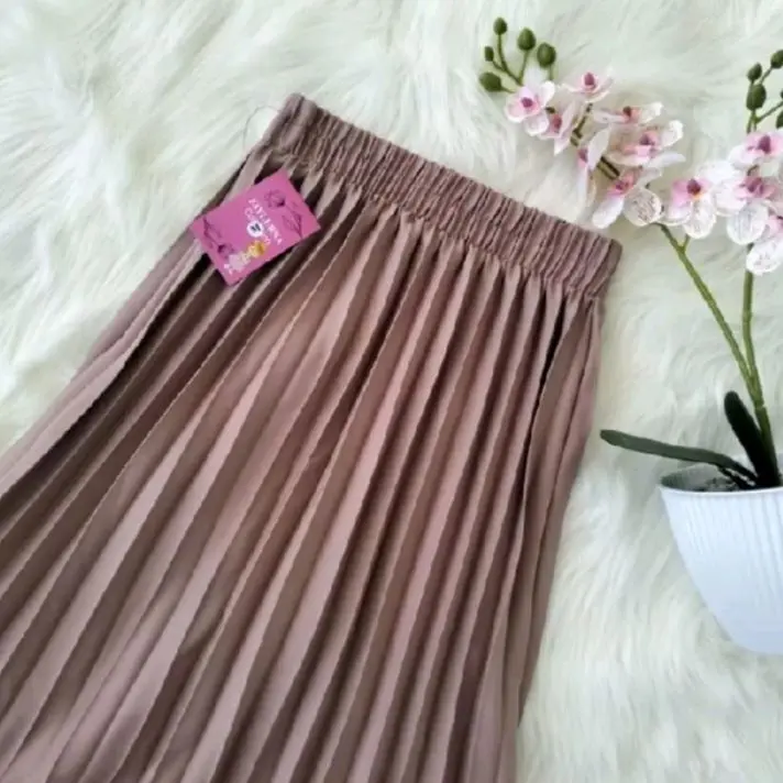 Hana Rok Plisket Super Premium Anak Perempuan Umur 4-15 Tahun Bahan Hyget Super Premium Nyaman Adem Lembut Lentur Fashion Anak Kekinian 3