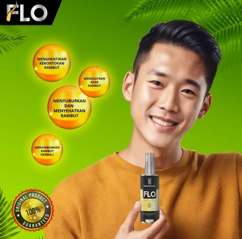 Product Introduction of PROMO!! FLO HAIR TONIC 60ml Menumbuhkan Rambut Kebotakan Dan Perawatan Vitamin Rambut Kering Haircare 1
