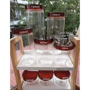 TOPLES TABUNG PREMIUM /TOPLES TUTUP CLEAR COKLAT