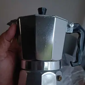 Moka Pot Kopi Espresso 1 2 3 12 Cup One Two Cups Coffee Maker Stovetop Teko Aluminium