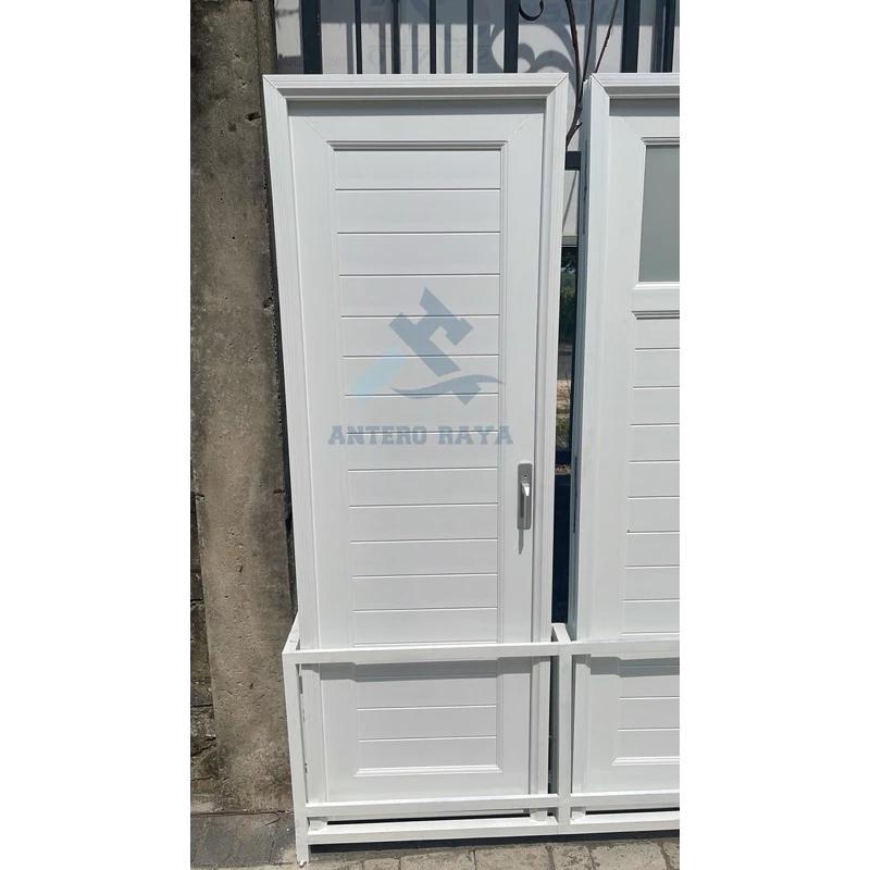 Pintu Kamar Mandi Metro UPVC Full Panel Set Handle Minimalis Premium Merah 2