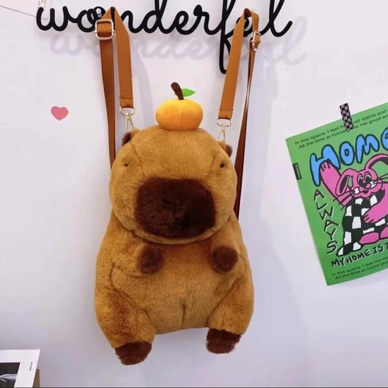 Tas ransel wanita backpak capybara tas beruang lucu tas ransel capybara lucu tas wanita import terbaru tas capybara Backpack 2