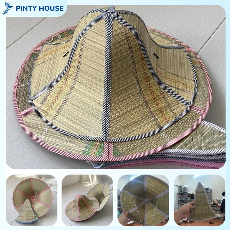  Mũ cói gấp gọn đi biển vành rộng đội che nắng rất tiện dụng nón gấp gọn bỏ túi tiện dụng  nam nữ đội đi du lịch  đi biển 