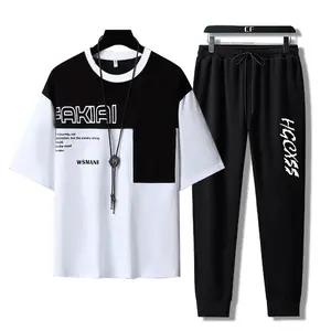 Bisa Cod/Kaos Distro Cowo/Setelan Fakiai Jogger- Setelan murah motif sablon