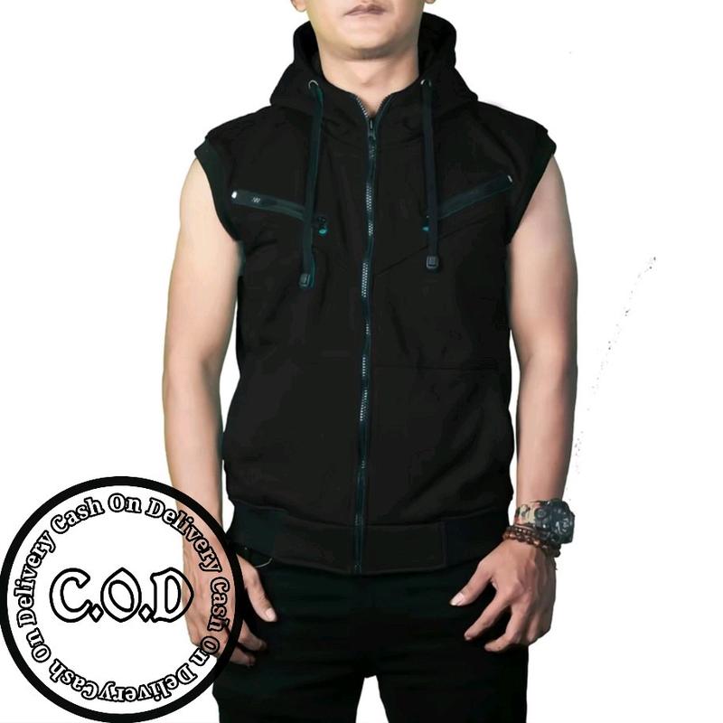 Rompi outdoor pria-rompi variasi sporty-fleece cotton Hitam bisa (C.O.D) 0