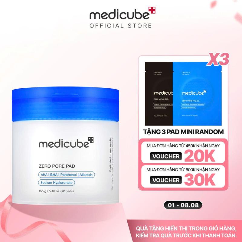 Toner Pad medicube Chăm sóc Đẹp Da 150g/70 miếng [4 màu]
