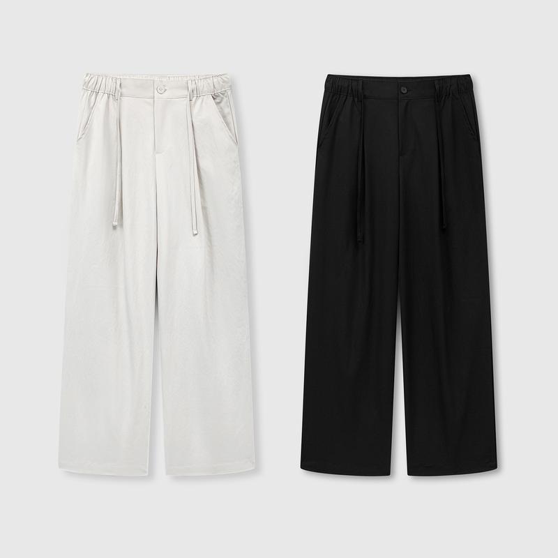 Quần dài ROWAY, vải kaki mềm mại co giãn nhẹ | Quần kaki form wide fit