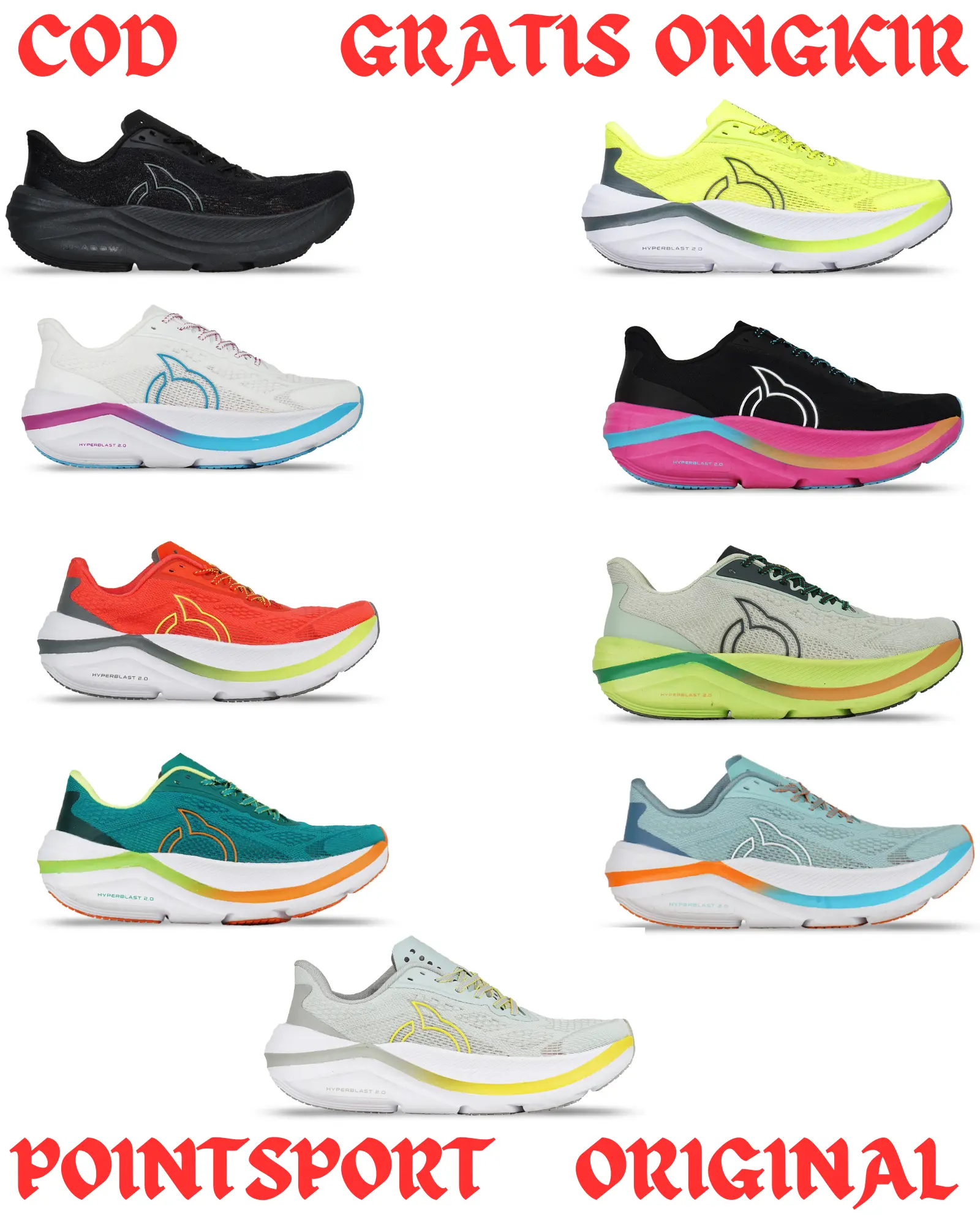 SEPATU RUNNING ORTUSEIGHT HYPERBLAST 2.0 ORIGINAL Outdoor Lari