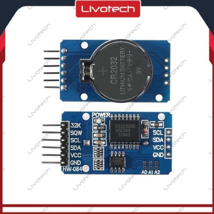 Modul Clock Jual LIVO DS3231 SN + IC AT24C32 RTC REAL TIME CLOCK MODULE SN MODUL ...