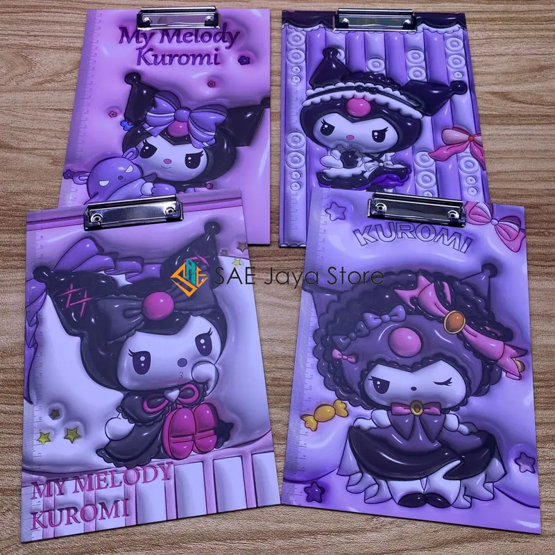 PAPAN DADA ALAS UJIAN KARAKTER LABUBU SANRIO AVENGERS DAN RABIT UKURAN A4 / PAPAN JALAN KARAKTER 3