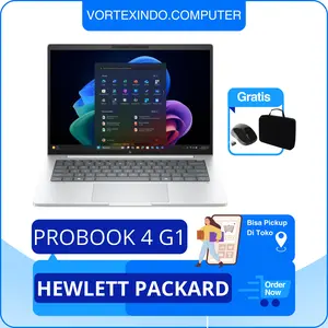 HP ProBook 4 G1 Ultra 7 255U - Ultra 5 225U - Core 5 120U Windows 11 Pro 14 WUXGA Laptop Bisnis & Professional