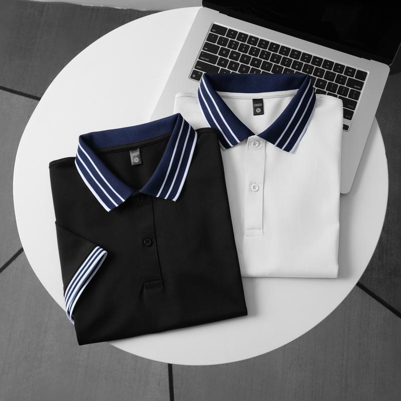   DEAL MỞ BÁN  OMP18 Combo 2 áo polo Omen phối bo cổ sọc trẻ trung sang trọng vải thun cá sấu co giãn tốt-Live 