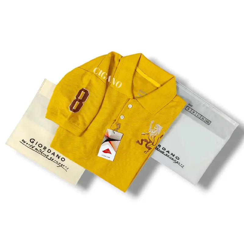 Polo Shirt Giordano Full Bordir Lion 3D Kaos Krah Bordir Pria Dewasa 6