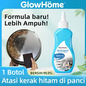 Glowhome Pembersih kerak hitam bagian bawah panci, efektif menghilangkan minyak dan noda gosong di dapur.-8