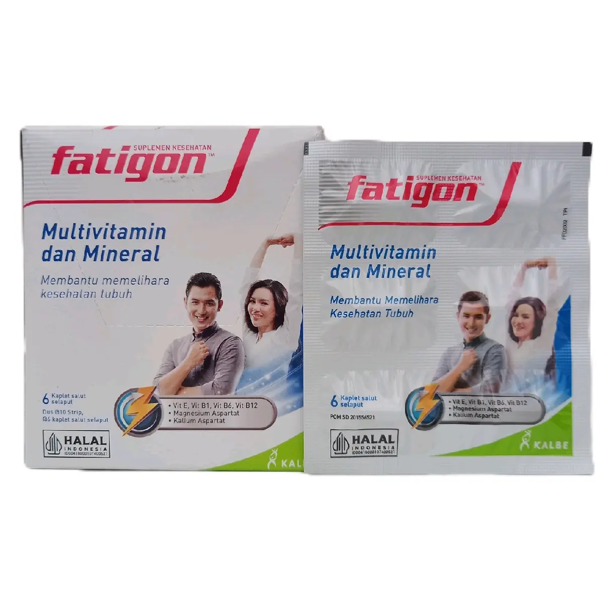 FATIGON STRIP ISI 6 KAPLET - Multivitamin dan Mineral untuk Membantu Memelihara Kesehatan Tubuh