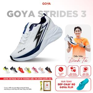 Giày Thể Thao Chạy Bộ Goya Strides 3 Năm 2025 - Công Nghệ X2 Strides Max Giúp Đệm Êm, Thoáng Khí, Bứt Phá Trên Mọi Khung Đường Hoàn Hảo Cho Nam Nữ Đi Bộ, Sneaker Tập Chạy Bộ, Tập Thể Dục