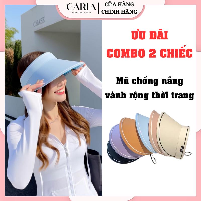 Combo 2 Mũ Rộng vành Thời Trang Nón Nữ Nửa Đầu Chống Nắng Chống UV Năng Động Trẻ Trung Women Cap Cap