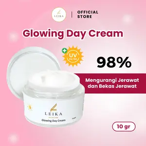 Leika Skincare Glowing Day Cream BPOM Halal MUI Krim Jerawat dan Bekas Jerawat