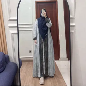 Dina Dress Gamis Rayon Premium Busui Friendly