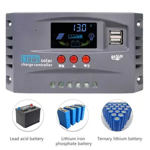 Solar Charge Controller MPPT 2 USB Automatic Identify 12V/24V - HXC3 10A 20A 30A