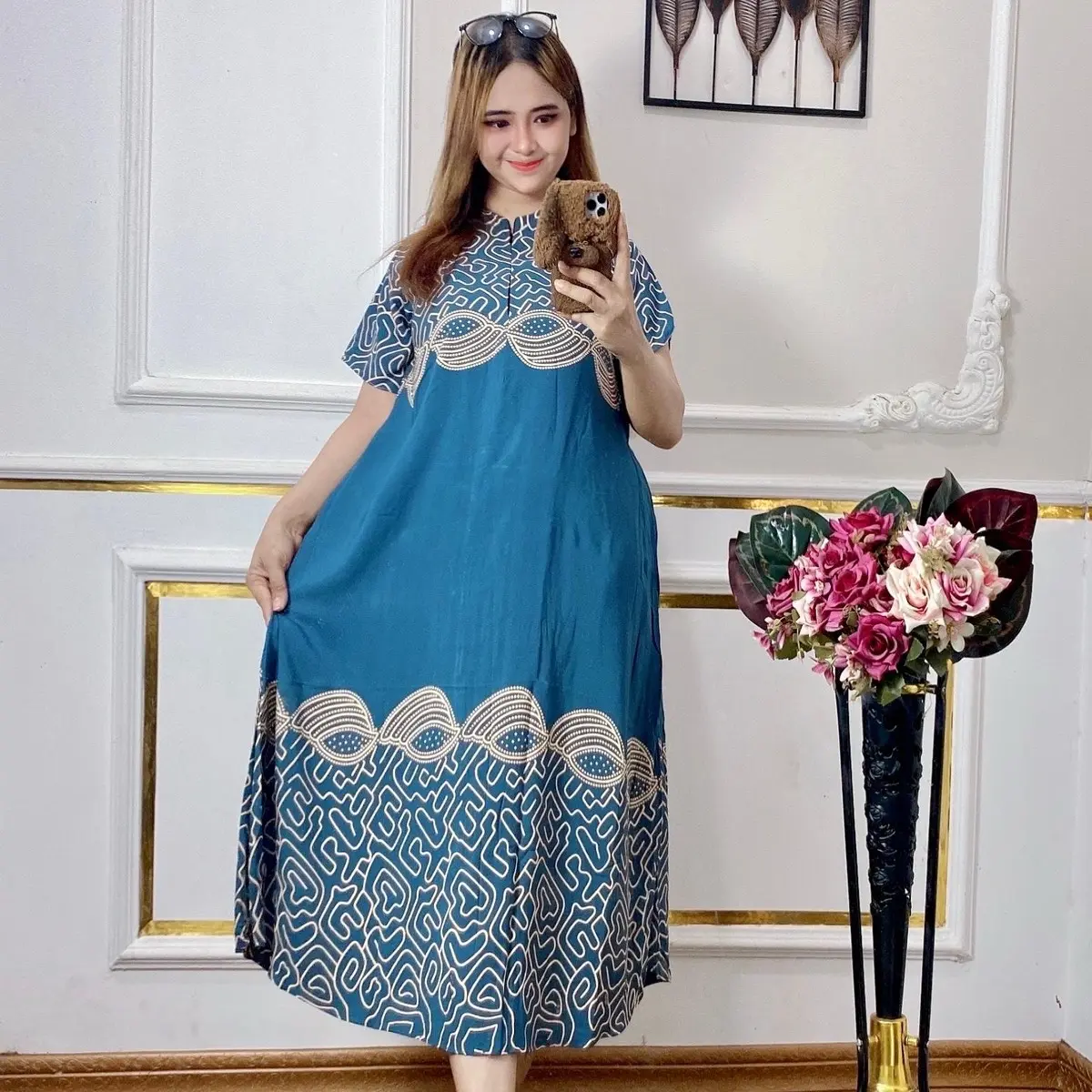 Daster Busui Wanita Rayon Premium Terbaru - Model Viral Kekinian - Lembut, Nyaman