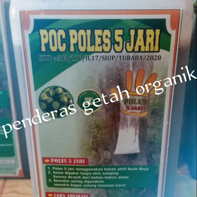 poc poles 5 jari/vitamin getah Organik 1