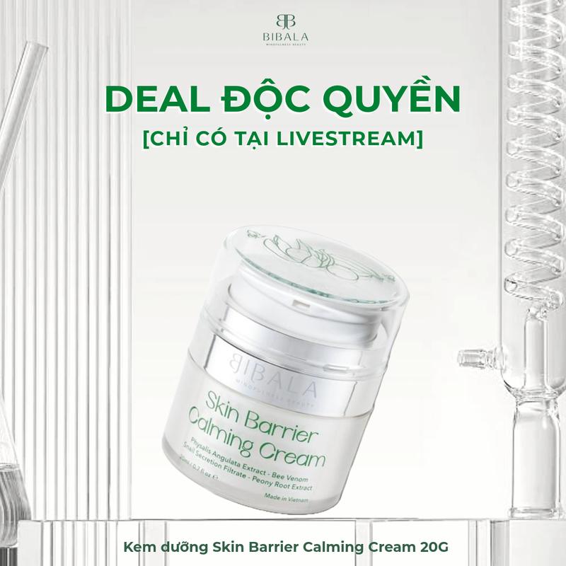 DEAL ĐỘC QUYỀN Kem dưỡng làm dịu da dưỡng ẩm BIBALA SKIN BARRIER CALMING CREAM 20G BIBALA