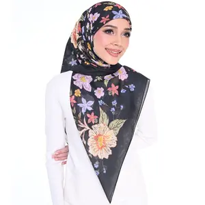 DEWI IN BLACK THE AISAR SERIES BAWAL COTTON VOILE BY SHAWLPUBLIKA