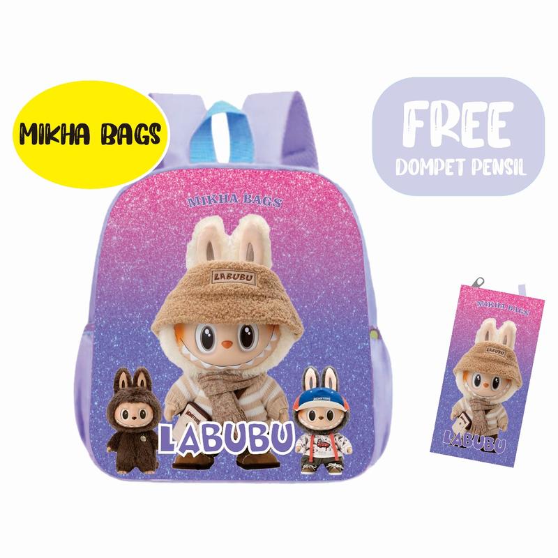 Product Introduction of Tas ransel anak TK/FAUD/tas anak anak labubu cocok untuk mengaji sekolah dan untuk bepergian hanya satu ruangan pree tempat pensil 1