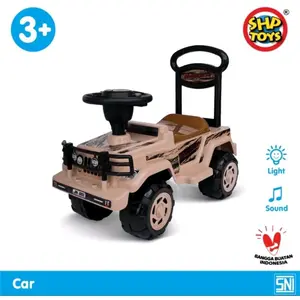 SHP Toys Mainan Anak Ride On Mobil Dorong JR551 PJ637 K617 SHP MP 892 Polisi Hitam Dilengkapi Klakson & Setir Kiri Kanan Cocok untuk Anak Usia 1-4 Tahun Berat Badan Maksimal 25 kg Light Sound 3+ Tahun Kode PJ 637 - Bubble