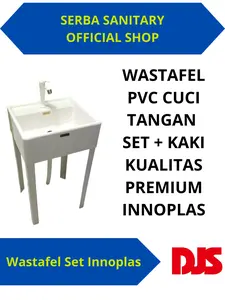 wastafel standing/wastafel portabel PVC minimalis+kaki komplit