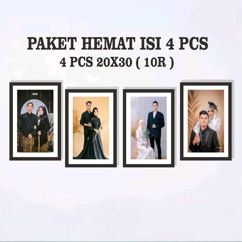 Cetak Foto Plus Bingkai 10R Isi 4 Pcs 0