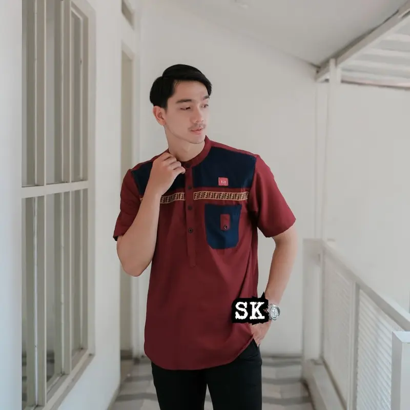 KURTA FF MODEL TERBARU 2022 LENGAN PENDEK EDISI LEBARAN DEWASA DAN ANAK SIZE M L XL XXL 4