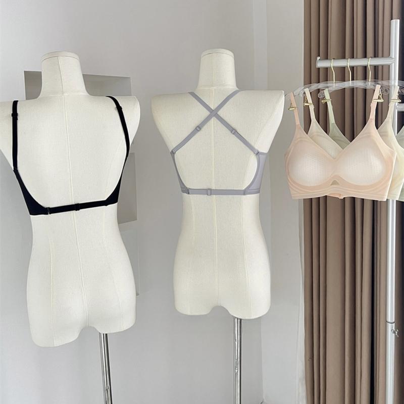  Combo 3 Áo Lót Bra Su Có Đệm Mút Nâng Ngực Mỏng Mịn Không Lộ Viền Không Gọng Hở Lưng Voi - KING SHOP A1107 