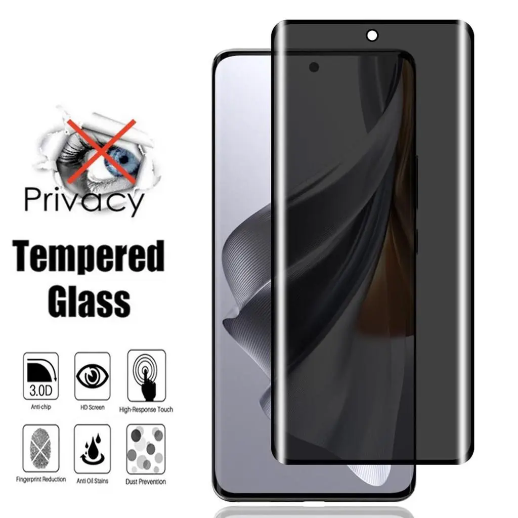 Filem Kaca Bajaan Privasi, Untuk Honor X9B, X9A, X50, X40, HonorX9b, HonorX9a, HonorX50 5G dan 4G, Penutup Anti Perisik, Filem Pelindung Depan, Tahan Calar, Kalis Letupan, Tahan Lama, Set 1-3Pcs