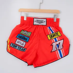 UGM Celana Muaythai UGM Kickboxing Merah untuk Olahraga Kickboxing Tidak Disebutkan Bahan dan Desain