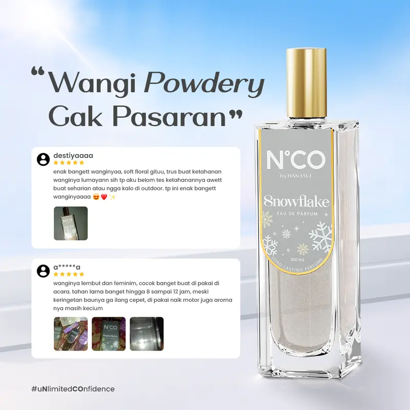 NCO Snowflake EDP - Eau De Perfume Parfum Wanita Wangi Tahan Lama Bunga Lily Lasting Elegant 1