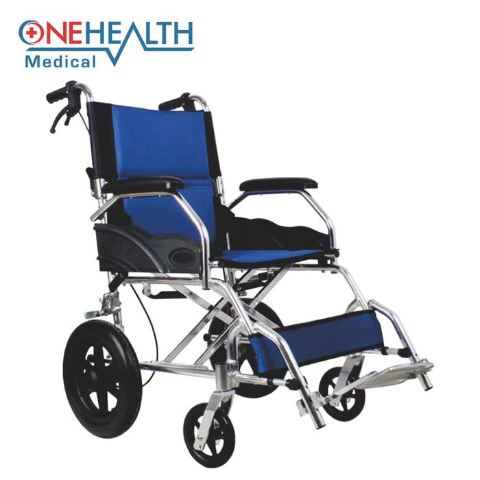 Gambar Onehealth Kursi Roda Travel Wheelchair Maks 100 Kg + Tas DY813/DY-813/DY 813 - Merah dari Onehealth Indonesia Kab. Tangerang 5 Tokopedia