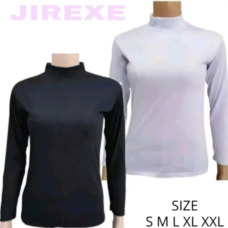 MANSET LENGAN PANJANG TURTLENECK - Manset Wanita Kerah Tinggi - Manset Kaos Polos Muslimah - Atasan Wanita Manset Adem Tebal Dalaman Nyaman 7
