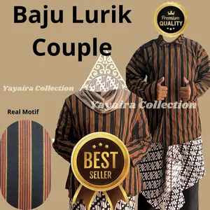 Baju Lurik Adat Jawa Surjan Baju Lurik Atasan Pria Dan Kutubaru Wanita | Baju Lurik Pria