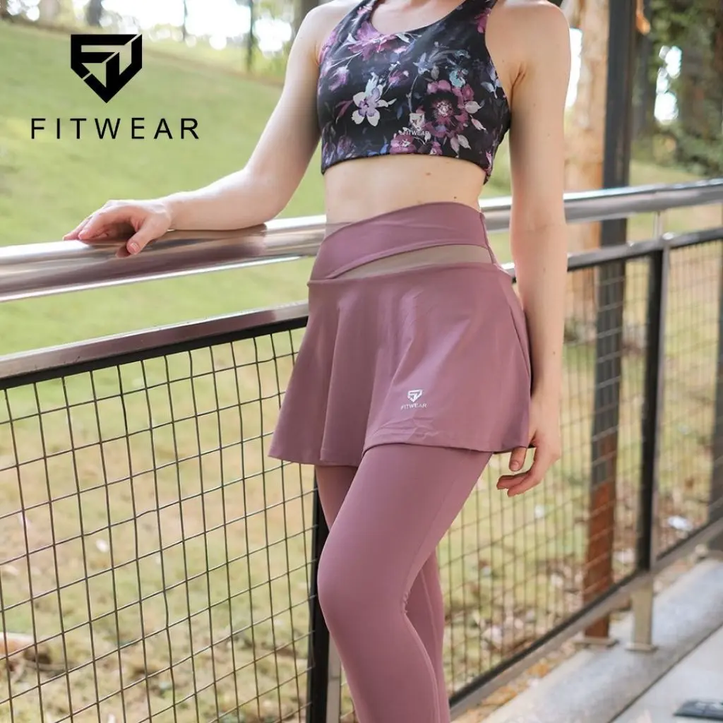 Fitwear - Rok + Legging Olahraga Wanita BEATRIX 2 TONE ( HANYA LEGGING ROK NYA SAJA)